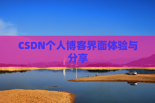 CSDN个人博客界面体验与分享
